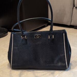Kate Spade Black Pebbled Leather Tote Bag